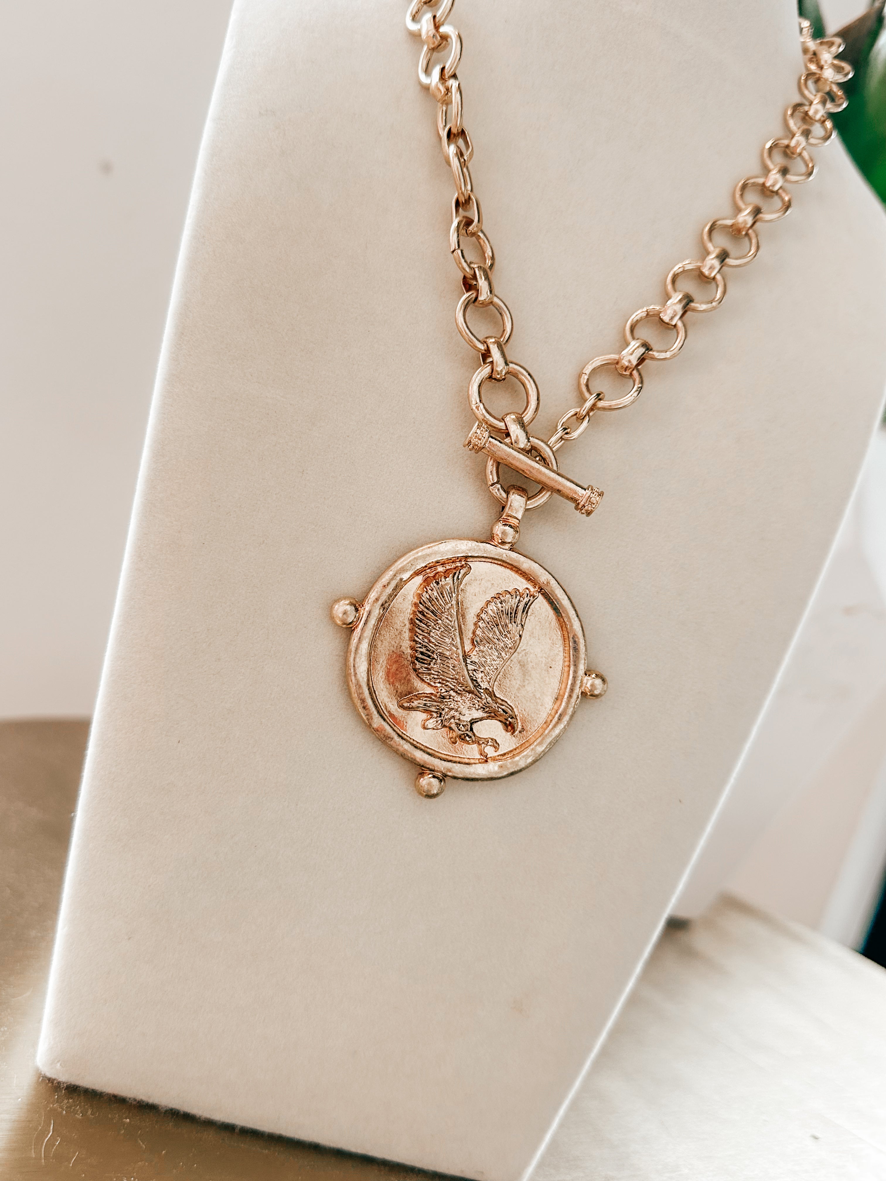 Eagle Pendant Statement Necklace
