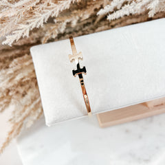 Gold H Bracelet