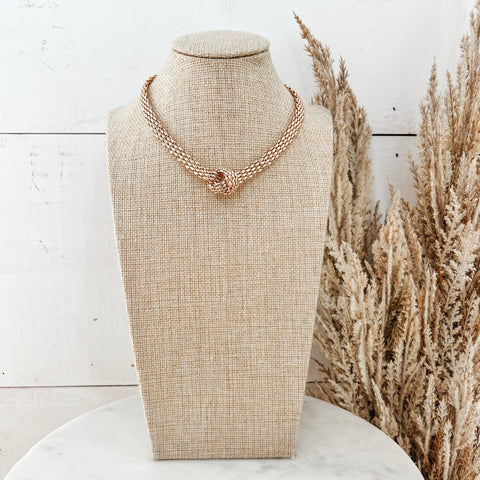 Knotted Gold Necklace