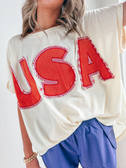 USA Patchwork Top
