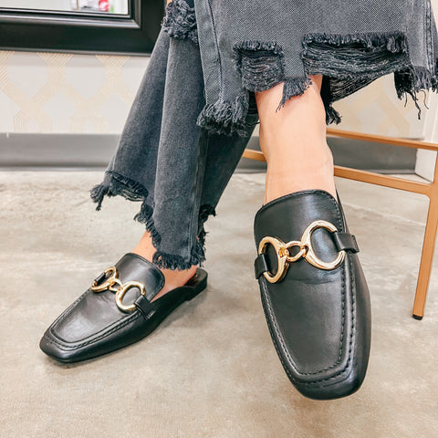 Andromeda Buckle Mule