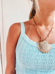 Blue Babydoll Tank