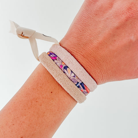 Seamless Hair Tie Blush Sparkle Bundle