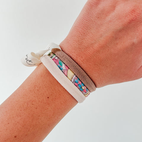 Seamless Hair Tie Blush Taupe Bundle