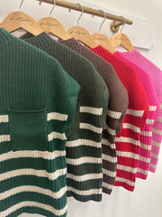 Simply Striped Sweater Top