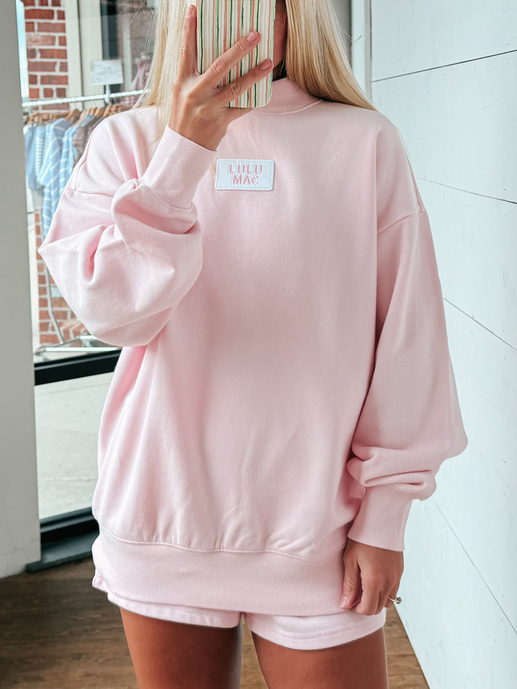 PINK LuLu Mac MockNeck Set