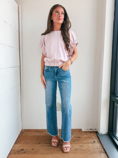 Cute As A Button Top