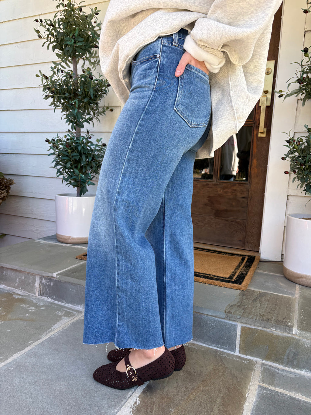 Cindy Cut Wide Leg Jeans