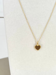 Gold Dipped Heartbeat Necklace