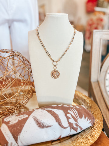 Lion Stamp Necklace