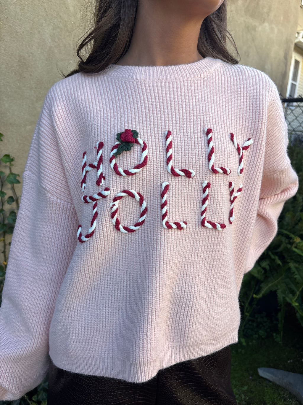 Candy Cane Holly Jolly Sweater