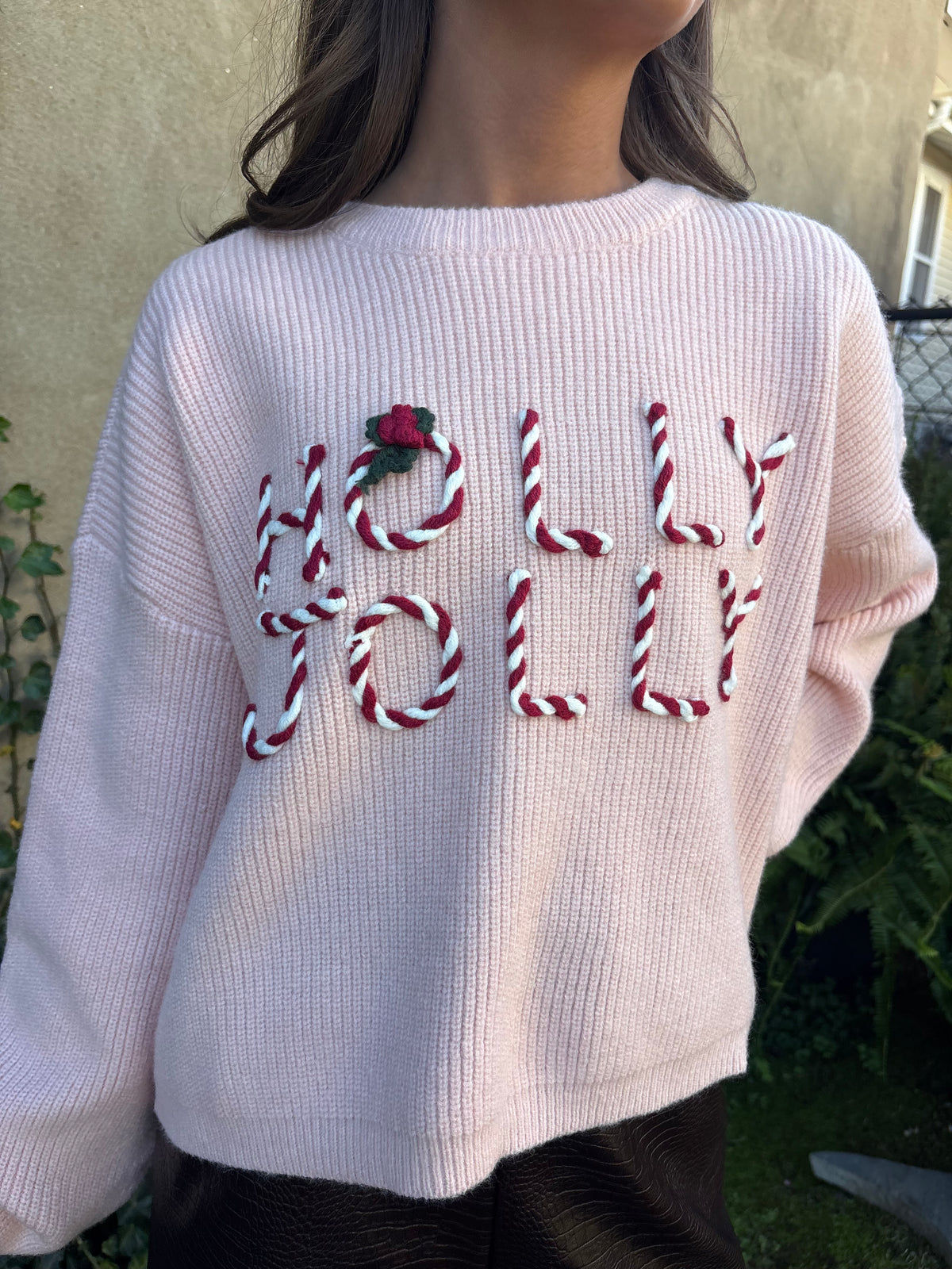 Candy Cane Holly Jolly Sweater