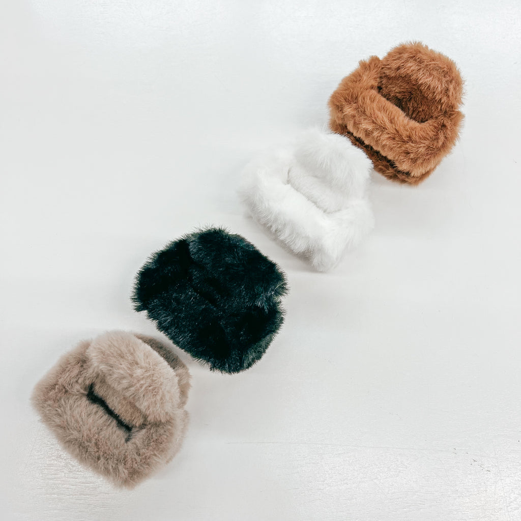 Fuzzy Claw Clip