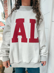 Reversible Mock Neck Sweatshirt