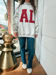 Reversible Mock Neck Sweatshirt