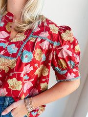 Turning Page Floral Top