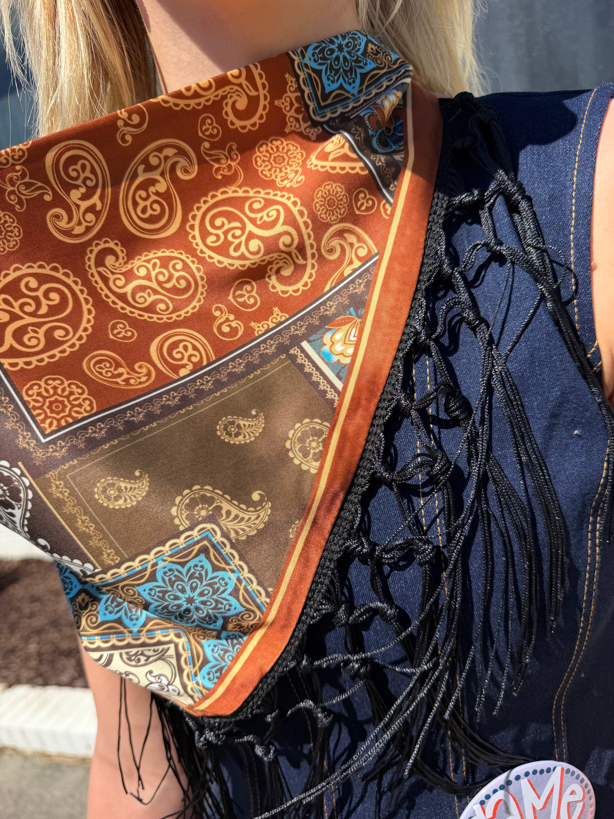 Fantasy Tie Fringe Scarf