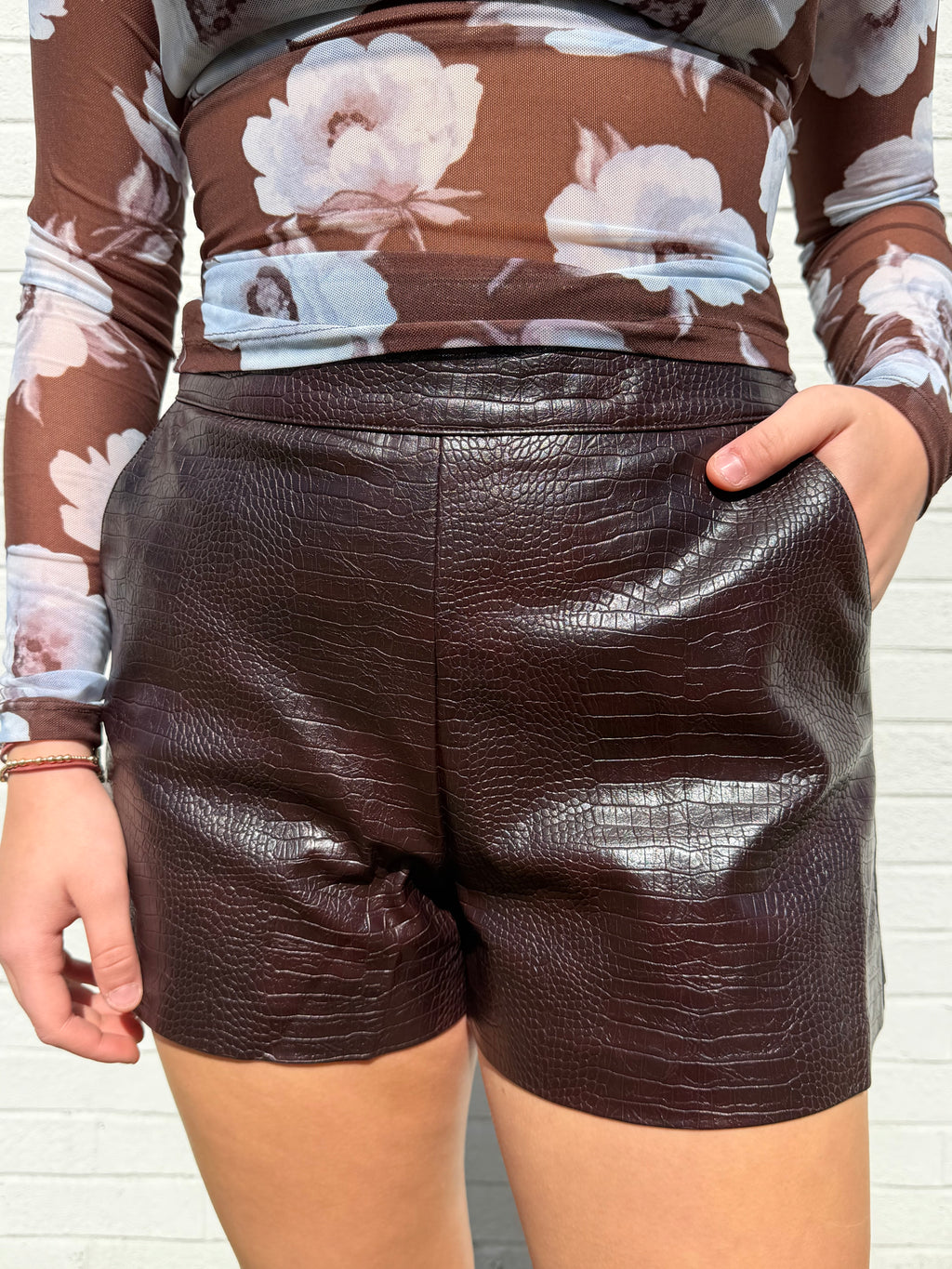 Lennon Leather Shorts