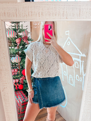 Snowfall Cable Knit Sweater