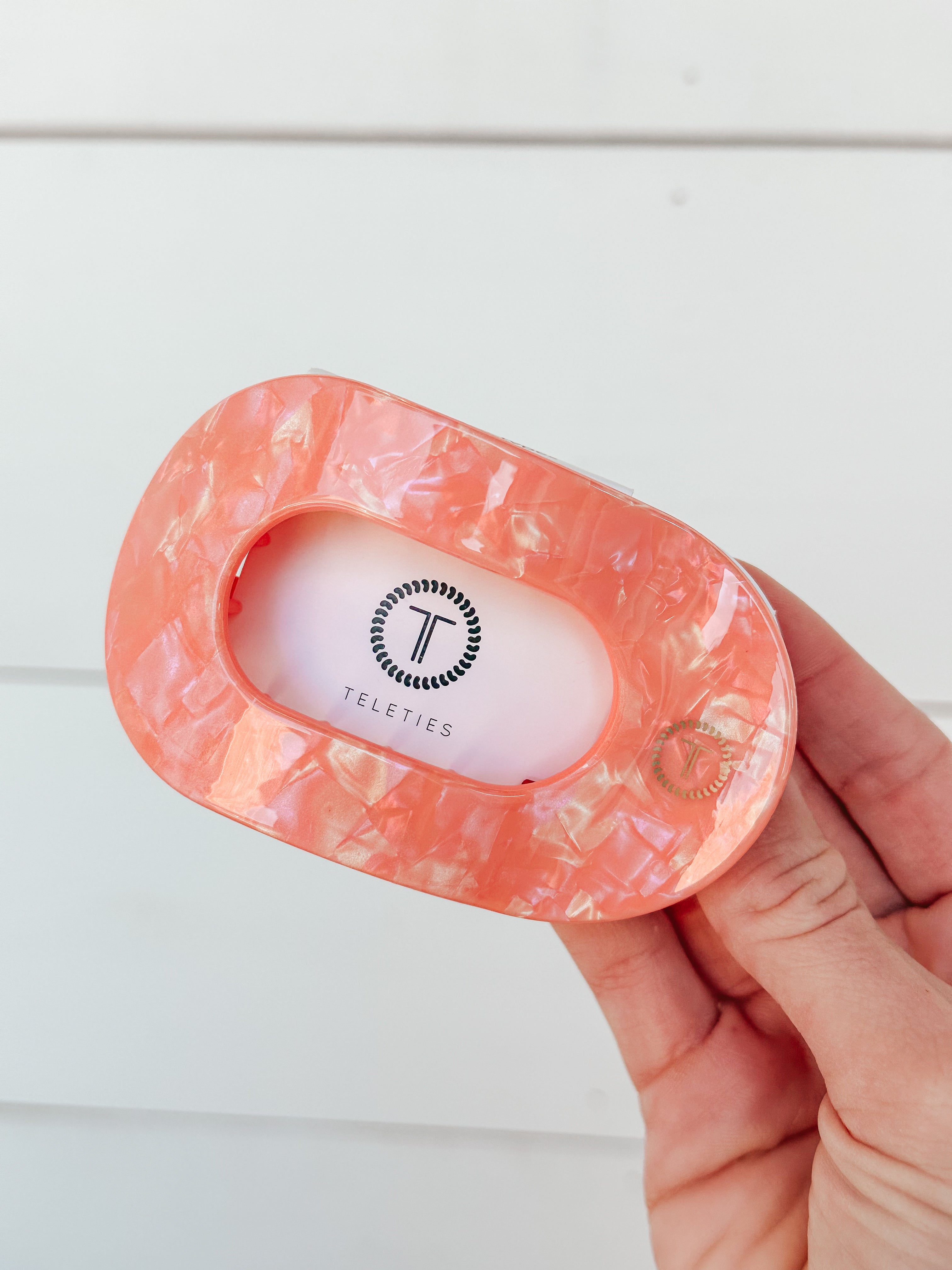 Large Oval Teletie Clip