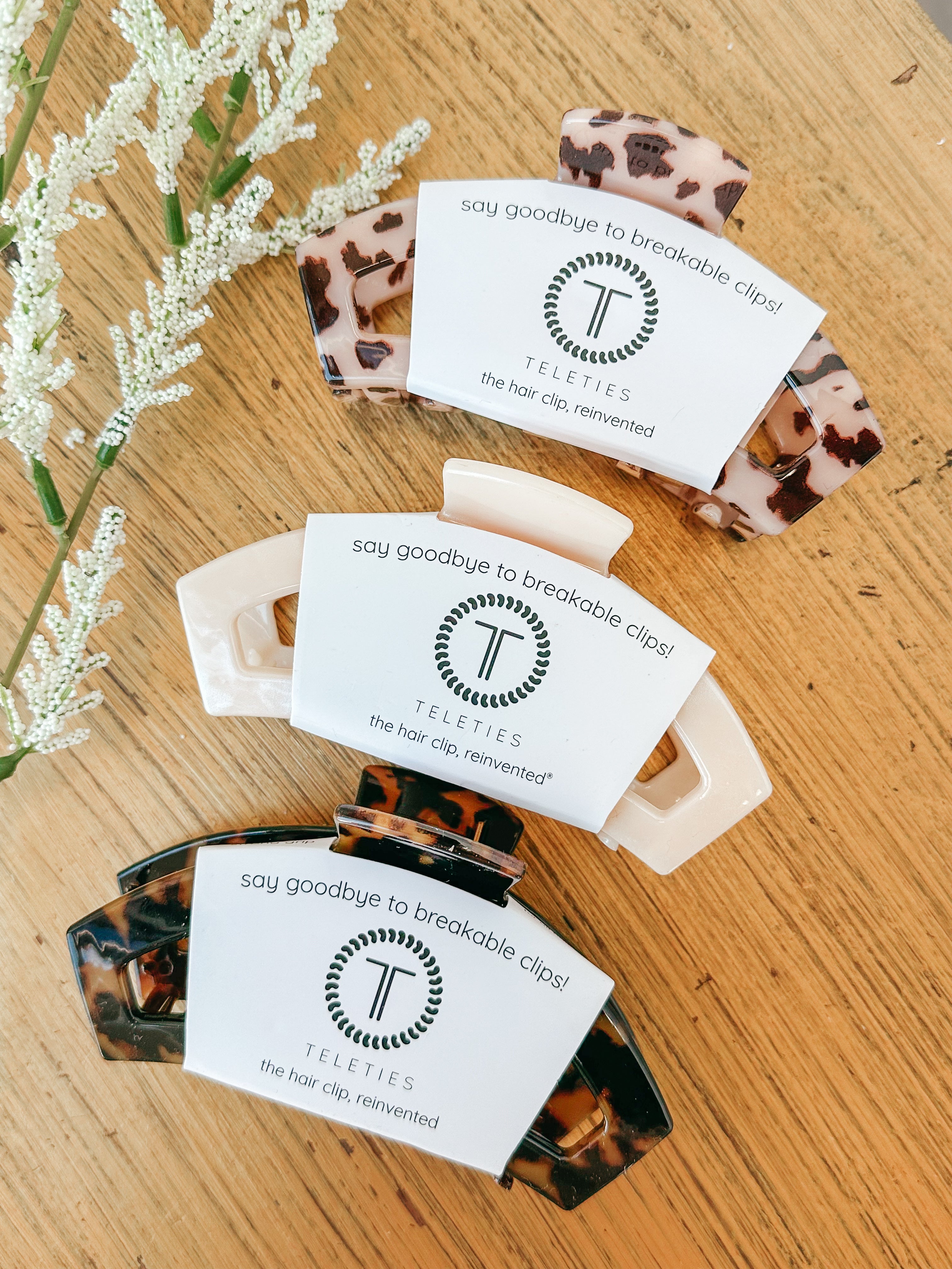 Large Teletie Claw Clip