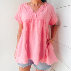 Charlotte Linen Top