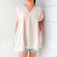 Charlotte Linen Top