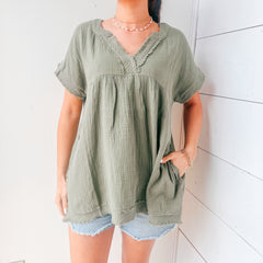 Charlotte Linen Top