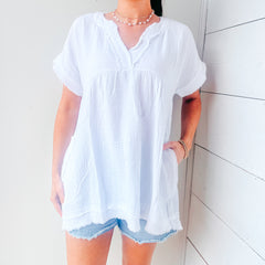 Charlotte Linen Top