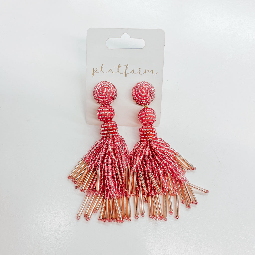 Bonnie Beaded Tassel Earrings
