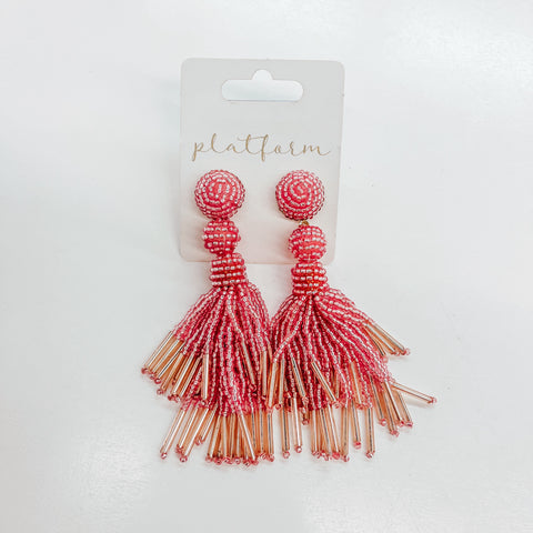 Bonnie Beaded Tassel Earrings