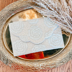 White Magnolias Clutch