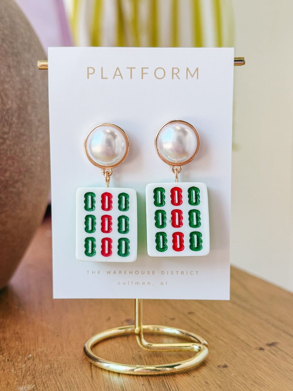 Mahjong Earrings