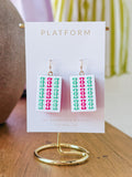 Mahjong Earrings Multi-Color