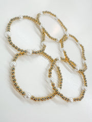 Pearl Gold Beaded Bracelet