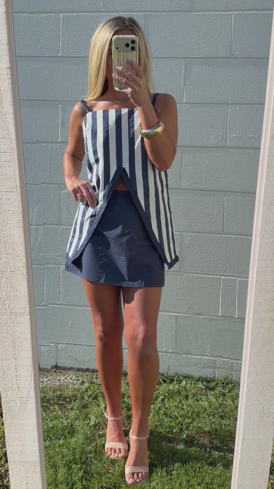 Navy Stripe Set