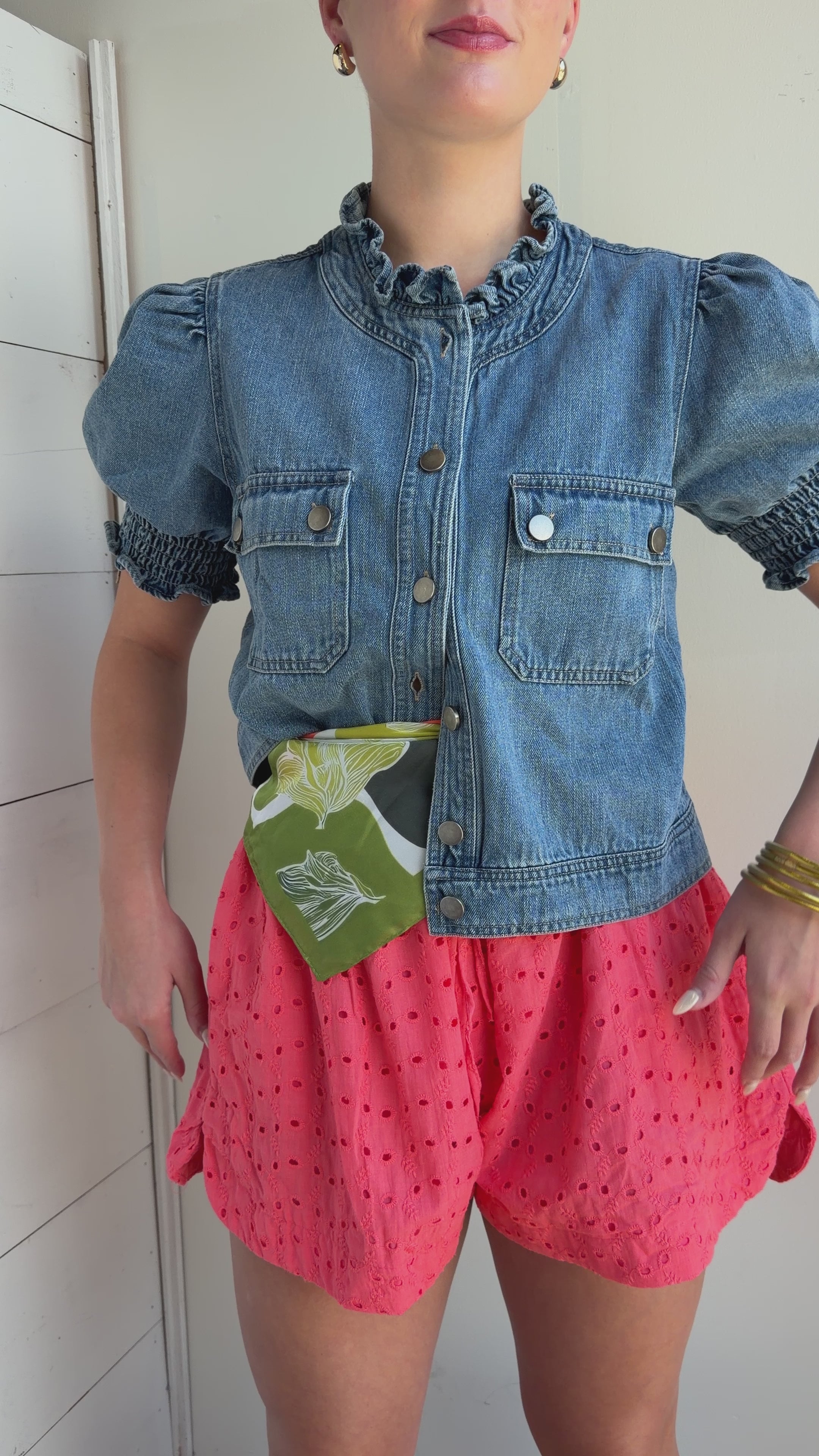 Betty Lou Denim Top
