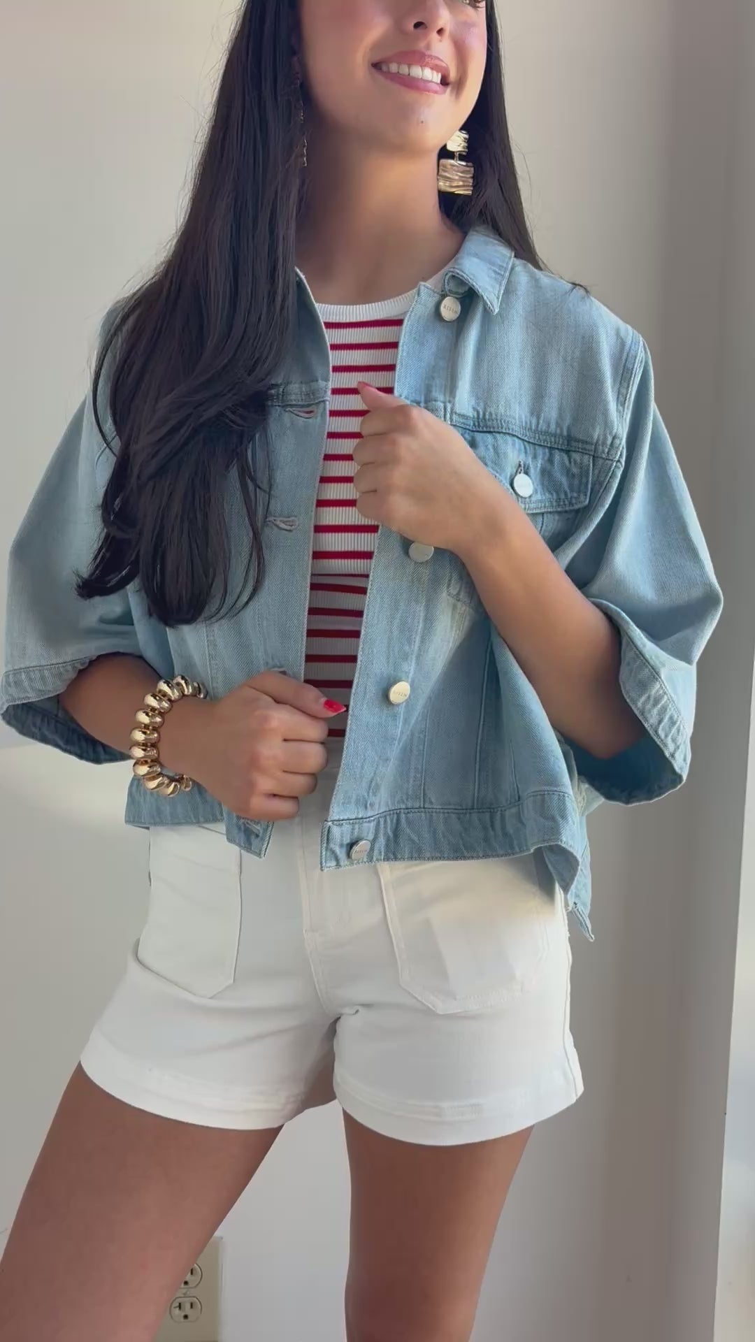 The Mary Jane Denim Top
