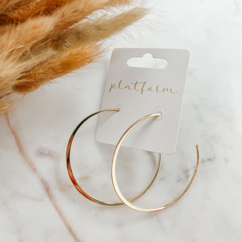 Honey Thin Open Hoop